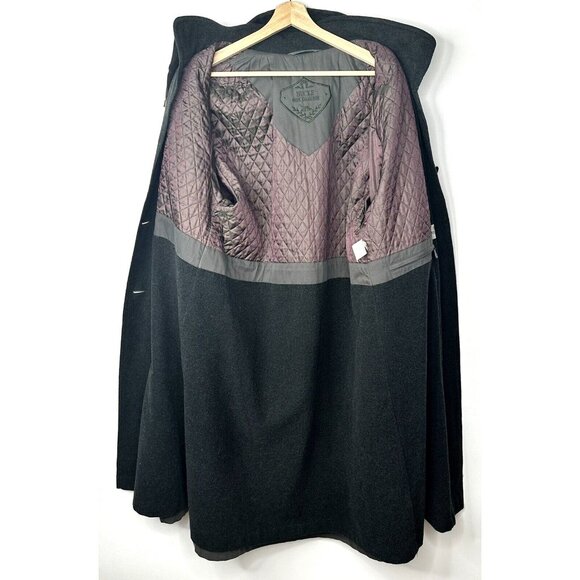 Hucke Mode Collection Womens Trench Coat Wool Lined Hooded Vintage Grey Size 12 - Picture 8 of 16